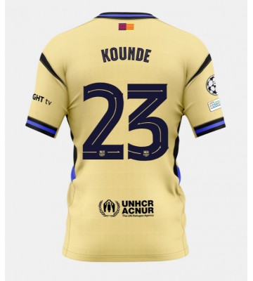 Barcelona Jules Kounde #23 Udebanetrøje 2025-26 Kort ærmer